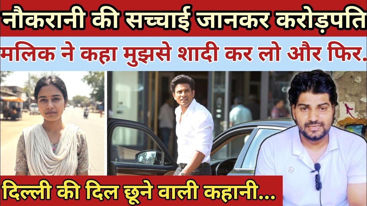नौकरानी की सच्चाई जानकर करोड़पति मलिक ने कहा मुझसे शादी कर लो और फिर|| Heart Touching Story 
