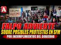 FALPO ADVIERTE SOBRE POSIBLES PROTESTAS EN SFM POR INCUMPLIMIENTOS DEL GOBIERNO