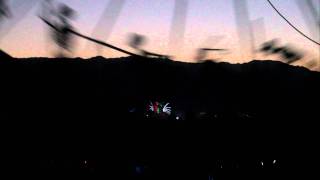 Skeleton Strobe Light Art Installation On The Playa Burning Man 2011