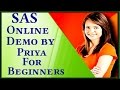 Sas online training for beginners by priya