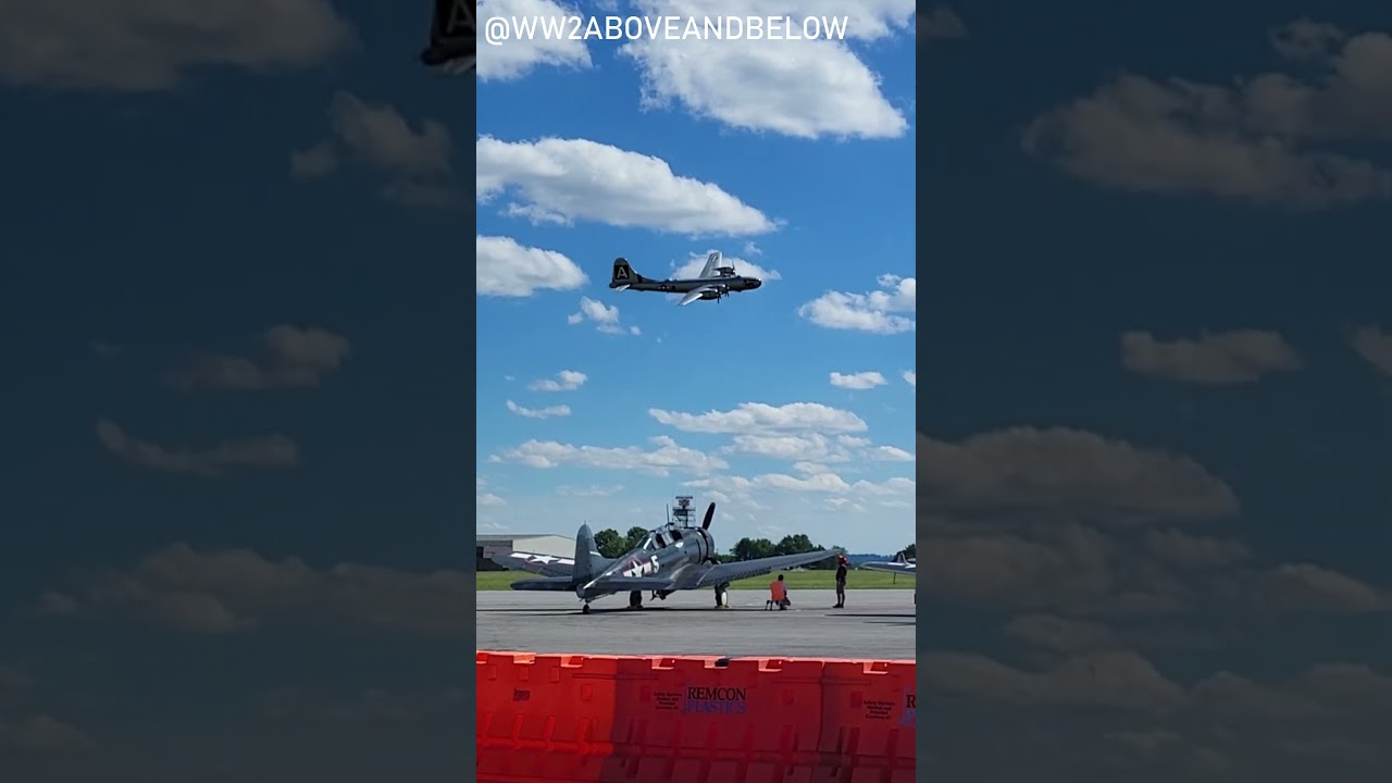 B-29 fly by at WWII Weekend 