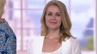 Belle by Kim Gravel TripleLuxe Knit Ikat Print Pull-On Pant on QVC