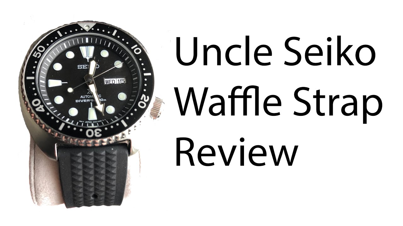 The Best Waffle Strap? - Review of Uncle Seiko Waffle Strap - YouTube