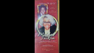 Home Going Service | Sis. Mildred Jackson | Dec 18th, 2021