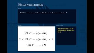 measures of arcs angles in circles 2
