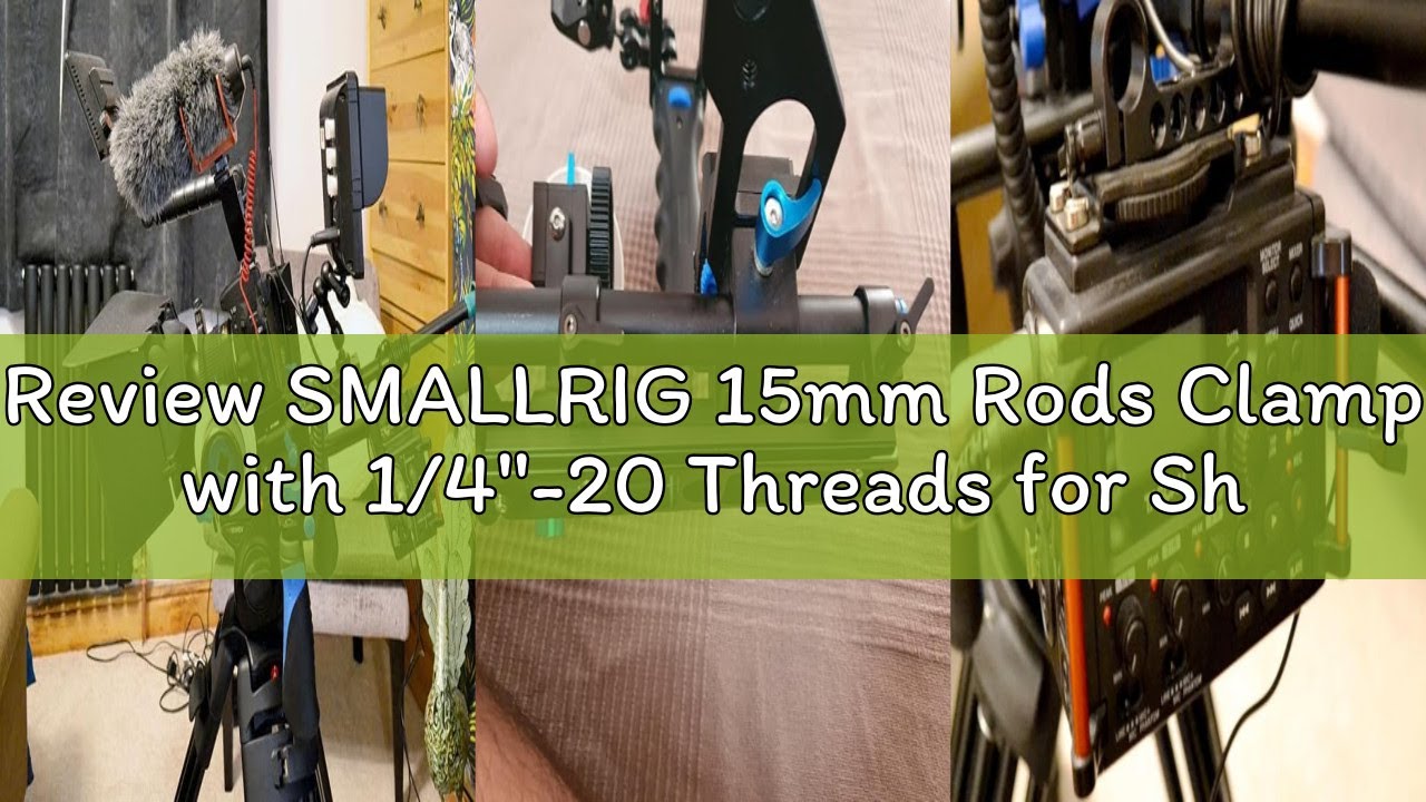 Review SMALLRIG 15mm Rods Clamp with 1/4''-20 Threads for Shoulder Rig Support System(2 Pack) - 2061