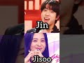 JIN OF BTS VS JISOO OF BLACKPINK #jin #jisoo #bts #blackpink #shorts