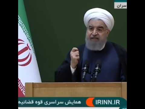 انتقاد روحانی از قوه قضاییه و نشیخند لاریجانی