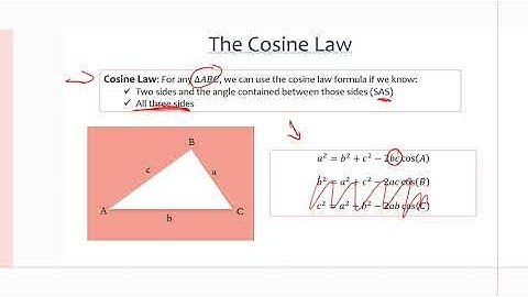 MCR3U/Grade 11 Functions: 5.7 The Cosine Law
