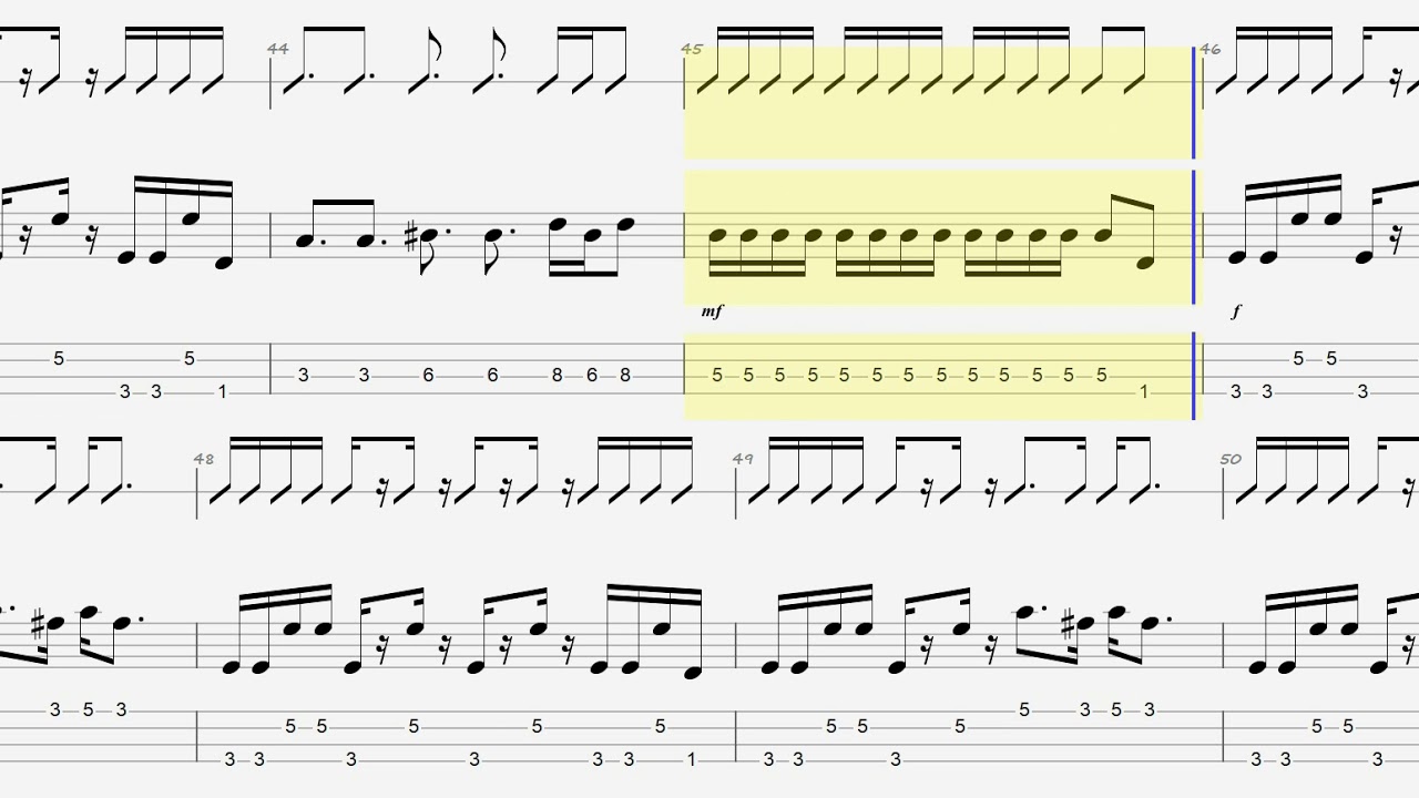 50% No Bass The Knack   My Sharona Bass Tab Backing Track Play Along