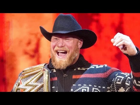 Brock Lesnar Entrance as WWE Champion: WWE Raw, Feb. 21, 2022