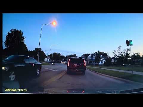 2026/06/25 Toledo, Ohio: "Near Miss Traffic Collision,  Cherry St @  Franklin Ave, Red light Runner"