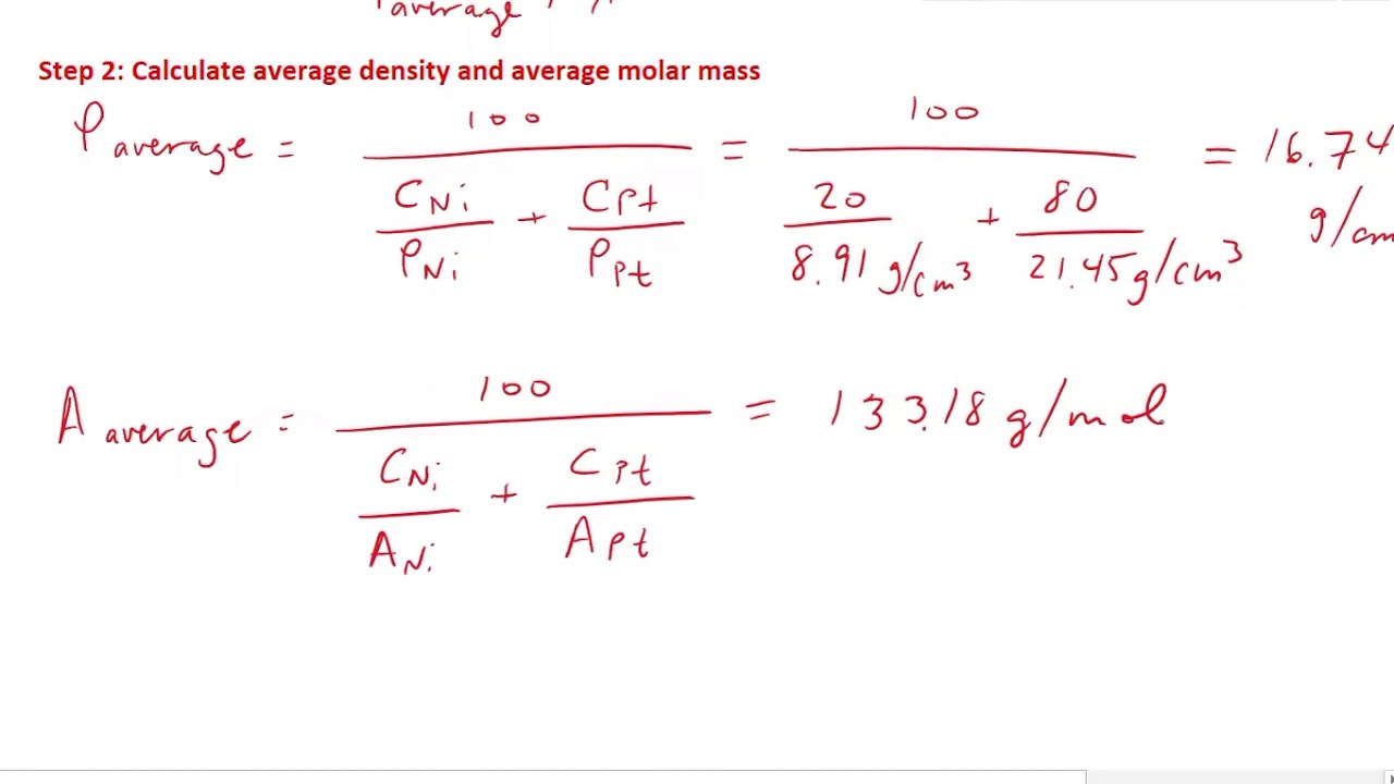How To Calculate The Unit Cell Edge Length Of An Alloy YouTube