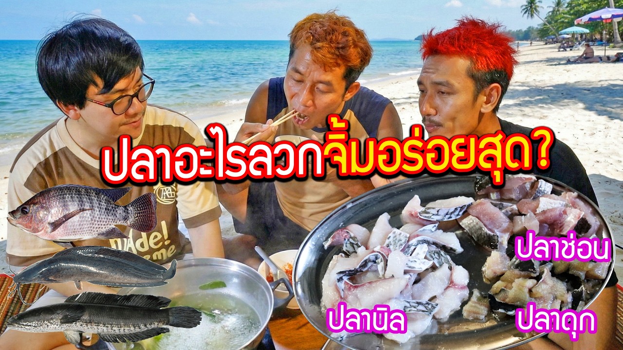 ปลาอะไรลวกจิ้มอร่อยที่สุด? (ปลาดุก ปลาช่อน ปลานิล) ซดซุปร้อนๆยามฝนตกโคตรมีความสุข