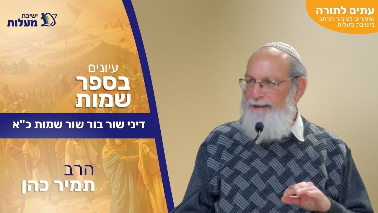 דיני שור בור שור שמות כ