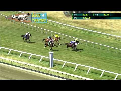 video thumbnail for MONMOUTH PARK 07-22-22 RACE 4