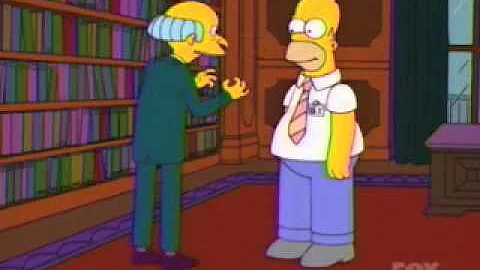 Mr Burns Looking For A Patsy