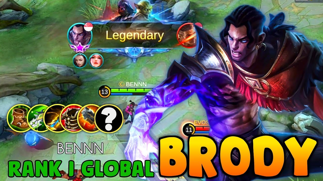 Top 1 Global Brody Build Offlaner 2021 By BENNN - Mobile Legends