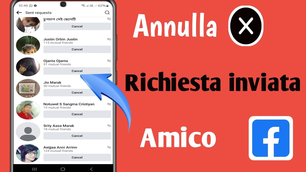 Come annullare la richiesta di amicizia inviata su Facebook (2024