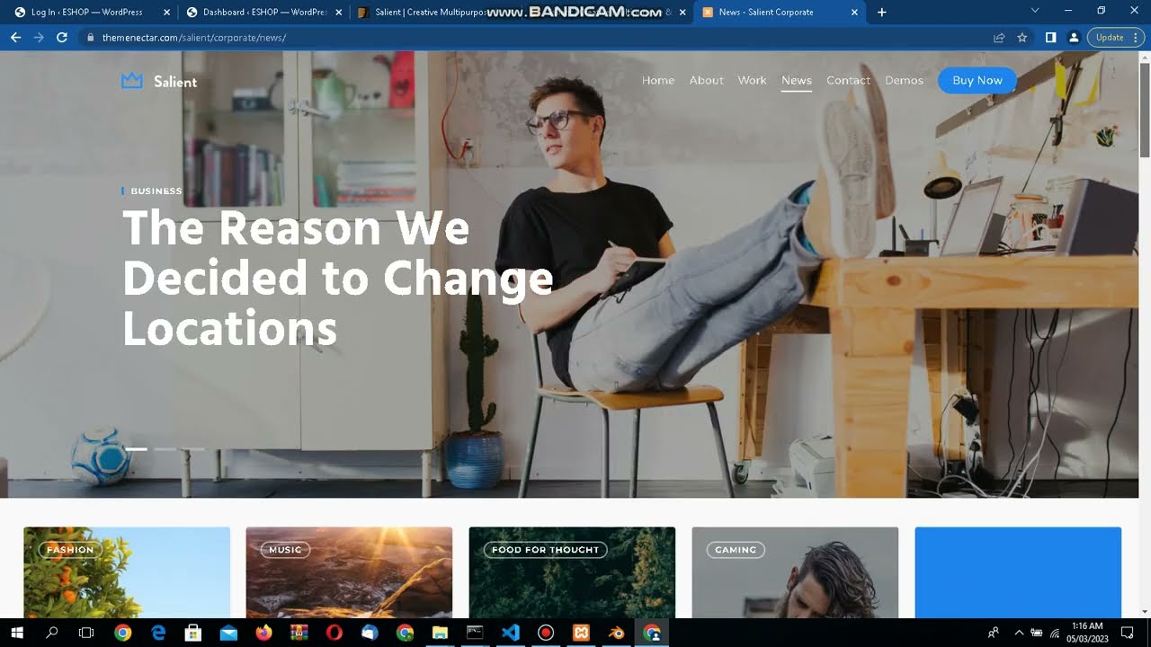 WordPress (Part -|| ) | Salient Theme Installation Guide