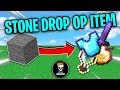 Minecraft but stone drop op item#minecraft #viral 