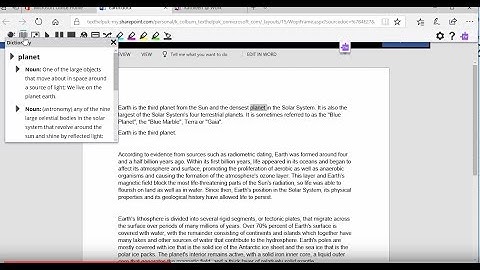 Read&Write for Microsoft Edge™ - How to use in Word Online and OneNote Online