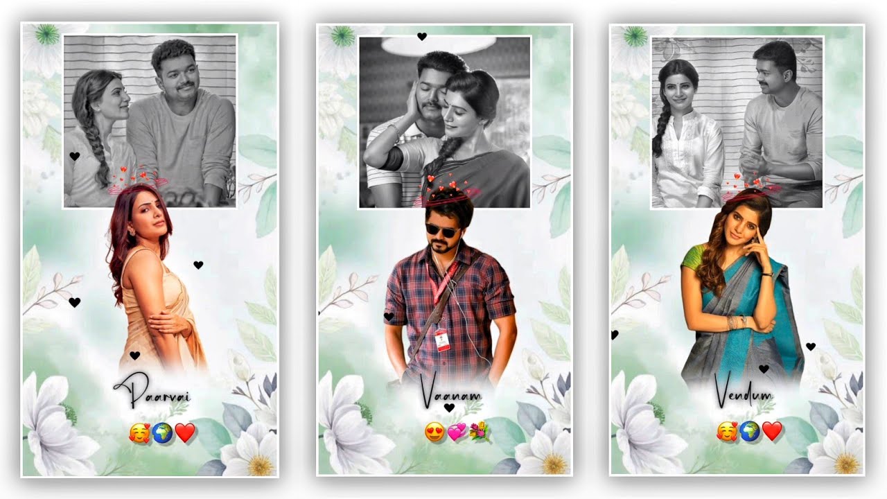 New Love Song Lyrics Reels Video Editing in inshot Tamil 2026 | Couple Love Lyrics Video Editing 