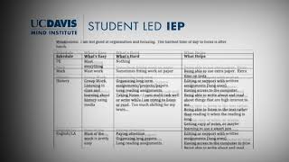MIND Tip #5: Student Led IEP