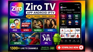 📡 FREE IPTV App for Android | Ziro TV | No Subscription | 2026 | India Bangladeshi Channels Live Apk screenshot 3