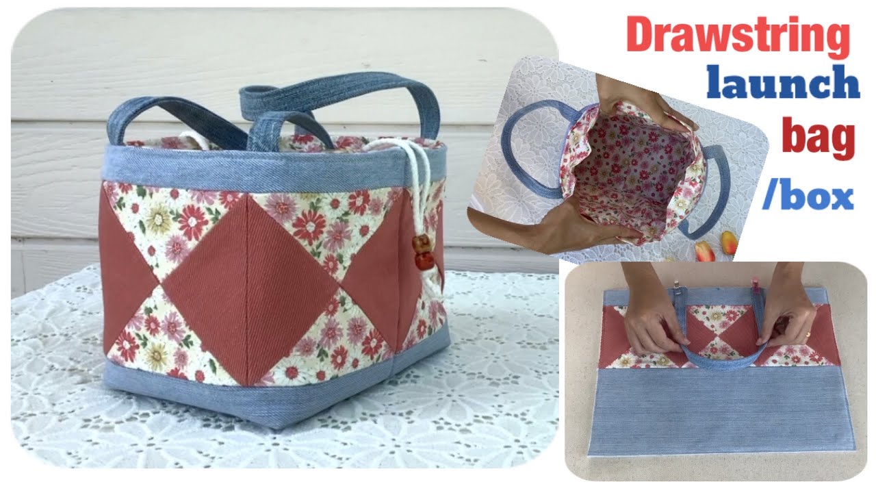 how to sew a launch bag tutorial,sewing diy a denim launch box patterns ...