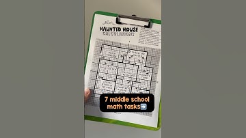 Save this Halloween math activity idea for middle school! In the Rise over Run store on tpt!