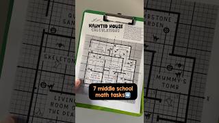 Save this Halloween math activity idea for middle school! In the Rise over Run store on tpt!