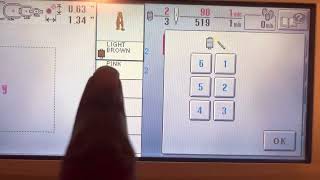 Assigning needles and colors to an embroidery design pr600