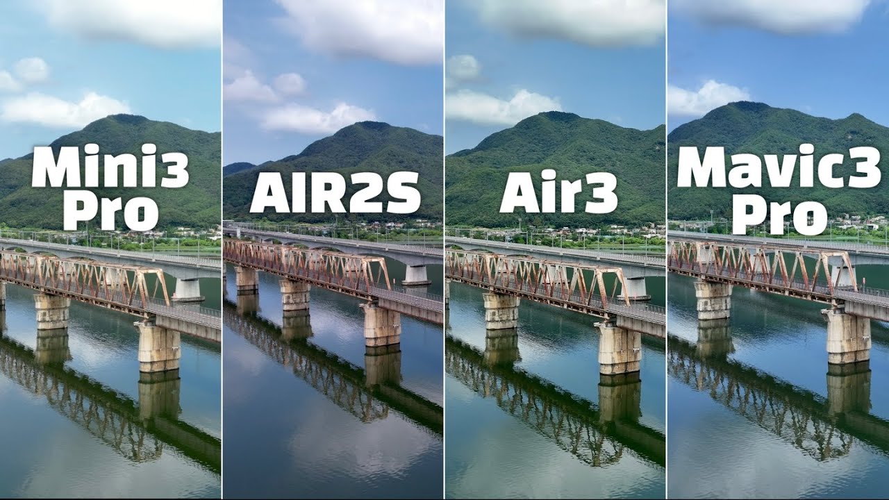 DJI 에어3 화질 분석 종결 리뷰(에어2S, 미니3프로, 매빅3프로 비교)