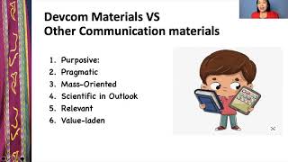 What are Development Communication Materials