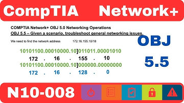 CompTIA Network+ N10-008 OBJ 5.5 Troubleshoot General Network Issues