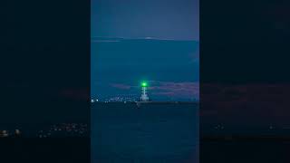 Full Flower Moonrise at Angel&#39;s Gate Lighthouse