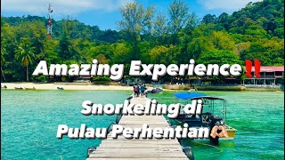 Snorkeling di Pulau Perhentian‼️ Adzreen hampir lemas! #travel #pulau #snorkeling #island