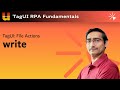 TagUI File Actions Write