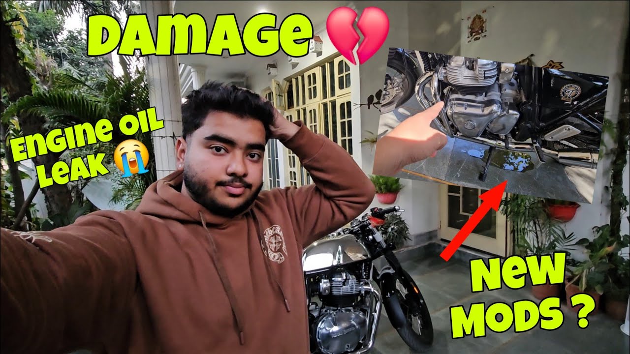 " ENGINE OIL LEAK " 😵‍💫 On Continental Gt650 | First Modification Karate hi problem Aagayi 
