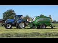 New Holland T6.180 & McHale Fusion 3 Plus pers-wikkelaar - Loonbedrijf Bouwhuis (2019)