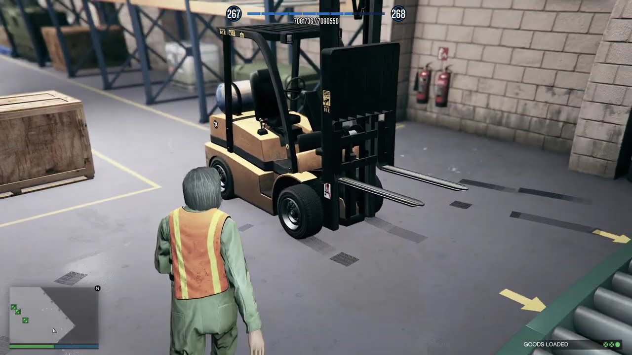 Grand Theft Auto V Online - Forklift Operator Job (2X GTA$ And RP This Week)