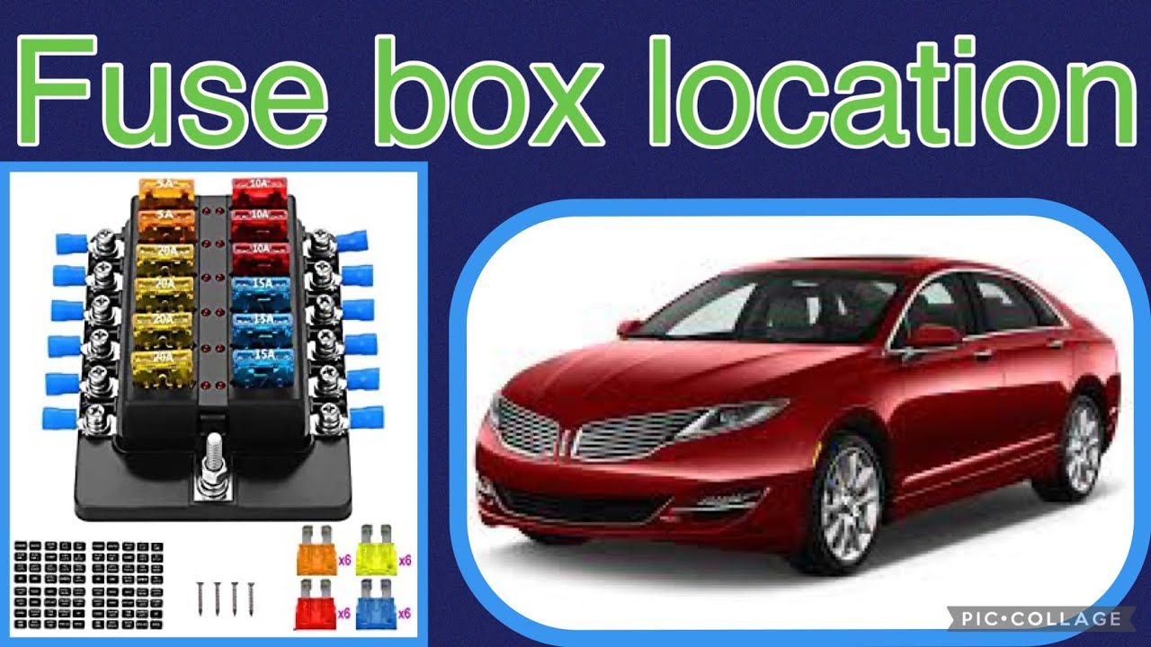 The fuse box location on a 2016 Lincoln MKS YouTube