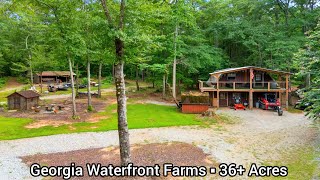 Georgia Farms For Sale / 36  Acres / 1.7 Acre Lake Georgia Land For Sale / 2nd Homes Guests