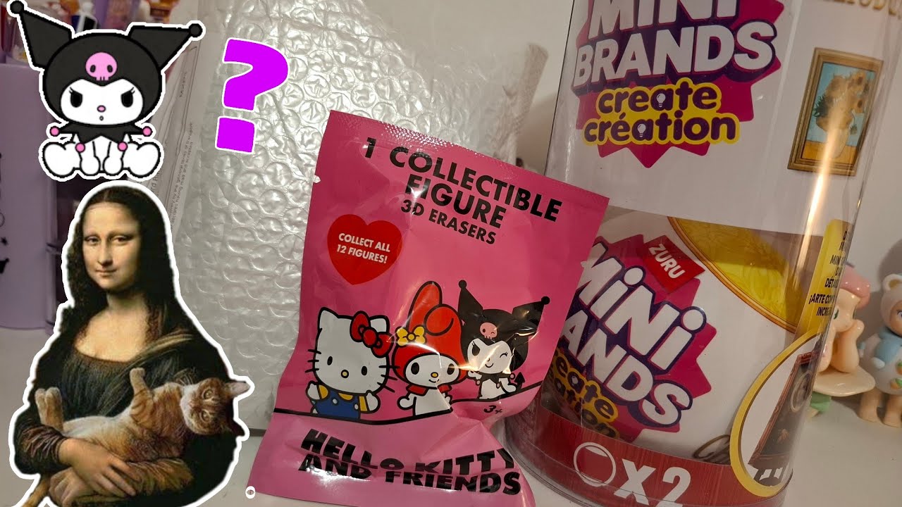 BLIND BAG HELLO KITTY, MINI BRANDS CREATE E PACCO A SORPRESA!!! 
