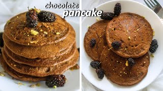 Chocolate Pancakes | Eggless, No Refined Sugar | Healthy Pancake Recipe | Vegan & Gluten Free