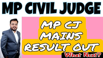 MP CIVIL JUDGE MAINS RESULT OUT | what