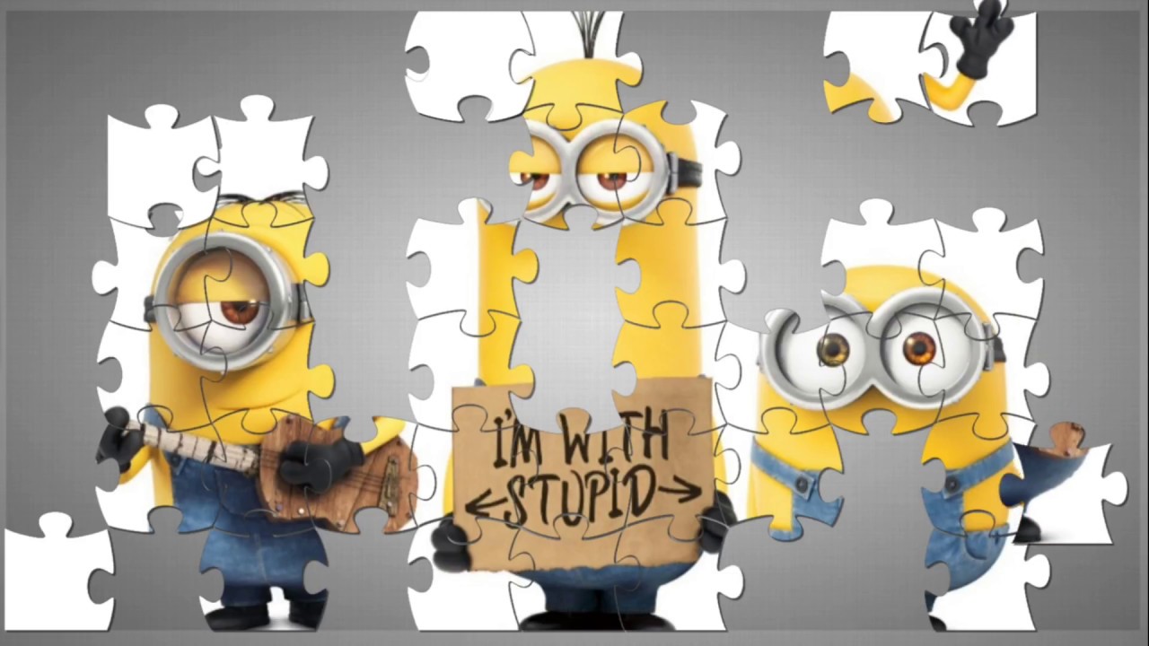 Minions Puzzle Game with Bob, Stuart and Kevin Nursery Rhymes YouTube