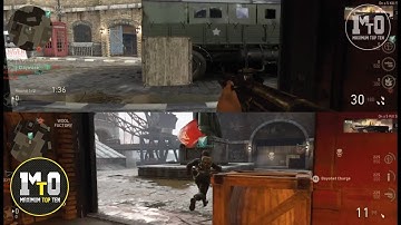 CALL OF DUTY WWII - COD LOCAL MULTIPLAYER SPLIT SCREEN CAPTURE THE FLAG LONDON DOCKS GAMEPLAY