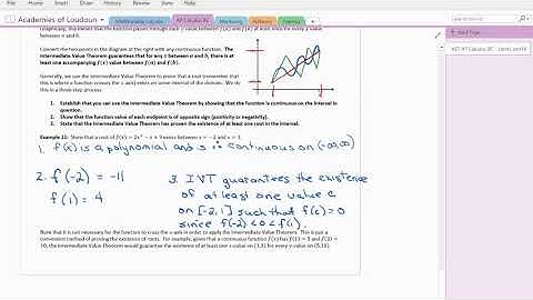 AP Calculus BC Intermediate Value Theorem and Squeeze Theorem
